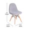 Flash Furniture Gray Kids Faux Shearling Chair with Wooden Legs DL-DA2018-2-GY-GG - alternate 5